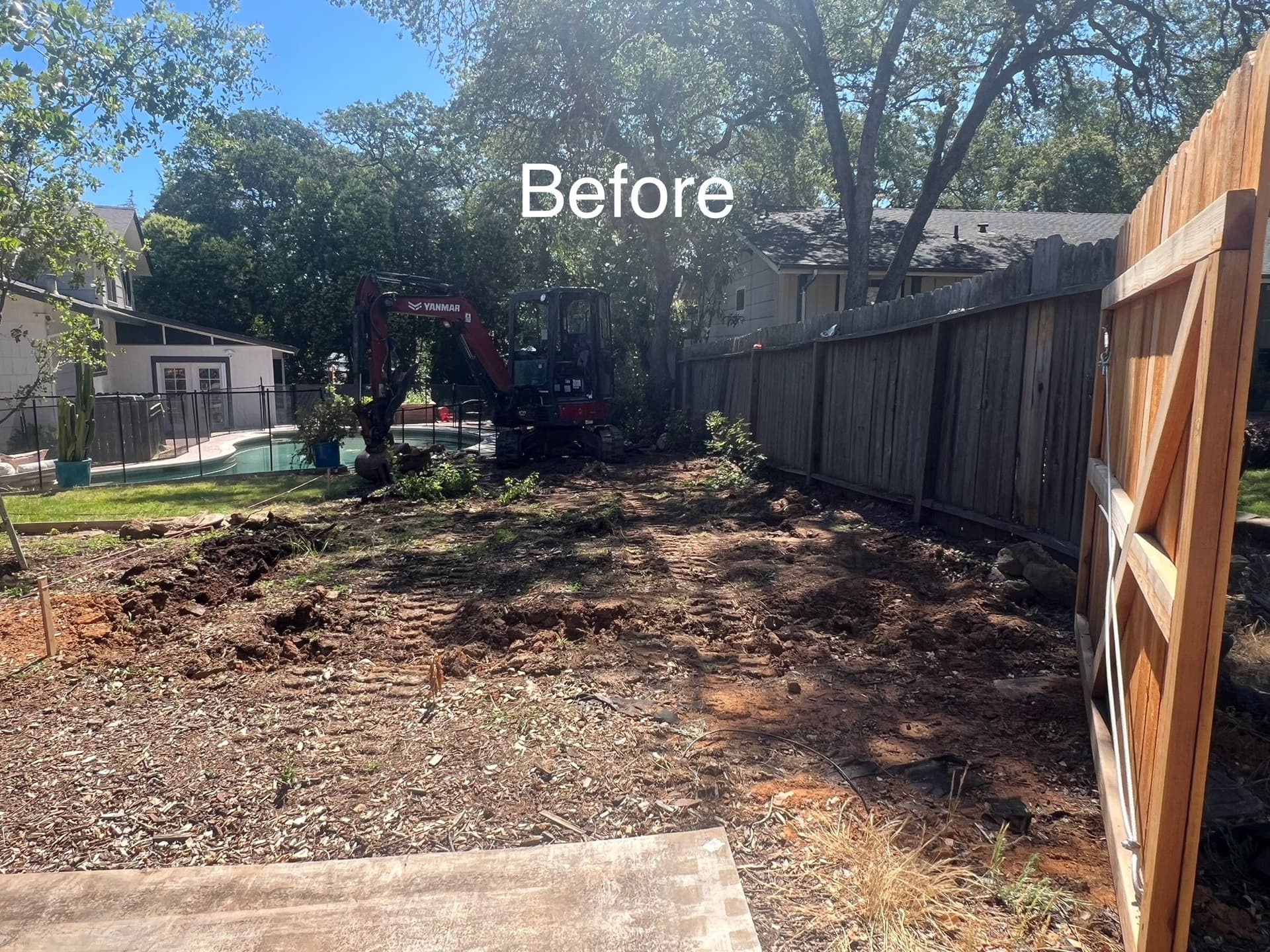 Backyard Land Clearing and Site Prep for RV Access image